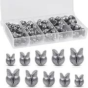 Split Shot Fishing Weights Sinkers,135pcs Removable Fishing Weight Sinkers Round Split Shot Sinker Clip On Weights for Saltwater Freshwater Fishing