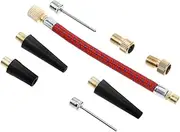 Toddmomy Versatile Air Pump Extension Tube Bike Tire Valve Adapter Air Pump Hose Adapter Needle Easy to Connect