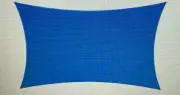 SUN SHADE SAIL 12' X 18' RECTANGLE KIT BLUE Yard Patio Canopy Pool Top