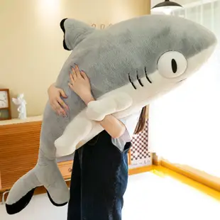台灣熱銷 大號鯊貓毛絨公仔抱枕卡通動漫玩具 玩偶偷玩鯊魚貓 布娃娃 女生禮物