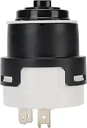 Luocute Starter Ignition Key Switches, Ignition Switch Water Proof 0009730212 Forklift Switch with 2 Keys for Lindes 351 350, Lawn Mower Switches, Compatibility Guaranteed