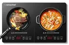 AMZCHEF Double Induction Cooktop 2 Burners 1800W Sensor Touch