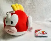 Super Mario Bros Cheep Cheep Fish Plush 6" All Star Little Buddy Nintendo