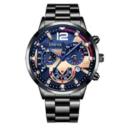 Stainless Steel Analog Watch Calendar
