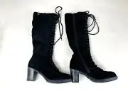 MISS SIXTY SUEDE LACE-UP BOOTS - NEW!