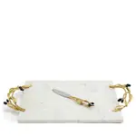 Michael Aram Olive Branch Cheese Board with Knife