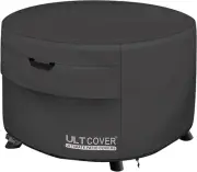 Patio Fire Pit Table Cover round 36 Inch Outdoor Waterproof Fire Bowl Cover, Bla