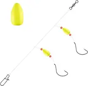 Pompano Rig - Double Hook Surf Fishing Tackle,Fish Accessories for Catfish Trolling Backpacking Jigging Saltwater Casting Family Travel Friends