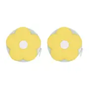 2pcs Soft Tape Measure 60-Inch 1.5M Mini Cute Measuring Tape, Yellow Flower