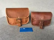 Handmade Goat Leather Money Pouch 5" & 7" Bum Bag Fanny Pack Billy Goat Designs