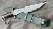 Custom Handmade Mirror Polished Bowie Knife Bowie Full Tang Hunt Survival Knife,