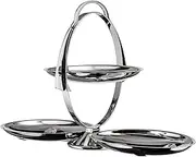 Alessi Anna Gong AM37 Cake Stand, Stainless Steel, 3.2 x 21 x 5.8 cm, Units, 1.0, silver