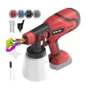 Paint Sprayer for Milwaukee 18V Battery, HVLP Spray Paint Gun with Brushless ...