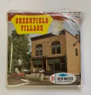 View-Master GREENFIELD VILLAGE Dearborn, MI, 3 reels packet A 584, Ford Museum