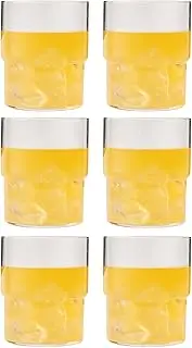 Toyo Sasaki Glass Tumbler Glass, Fino, Tumbler, 13.8 fl oz (390 ml), Set of 6, Made in Japan, Dishwasher Safe, Break-Resistant, Good Design Award, Glass Cup, Thin, Commercial Glass B-21126CS