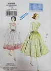 Vogue V8789 Misses Dress & Cummerbund sew pattern size 6-14 retro 50's