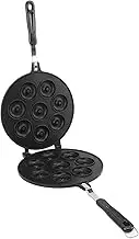 Sandwich Baking Pan, Gigicial Aluminum Alloy Donut Dies Baking Pan Waffle Cake Pan with Handheld Handle Suitable for Making Small Cakes