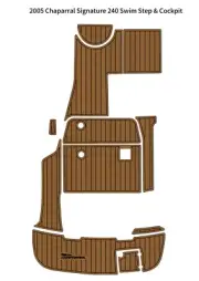 2005 Chaparral Signature 240 Swim Platform Cockpit Boat EVA Teak Floor Pad Mat