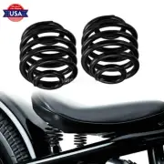 2" Black Barrel Solo Seat Springs Fit For Sportster XL883 Bobber Chopper Custom