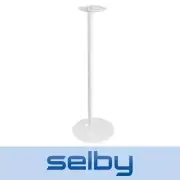 Single Speaker Floor Stand for Sonos One, One SL & Play:1 716mm Tall White