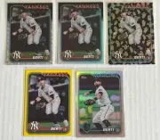 2024 topps Update Jon Berti Lot x1 Silver Foil, x 2 Rainbow,Ghosts,Yellow,