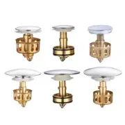 Copper Drain Plug Bounce Cores Drain Filter Sink Drain Strainer Basket