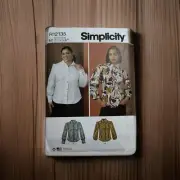 Simplicity Women's Blouse Sewing Pattern R12135/ S3002 BRAND NEW! UNCUT!