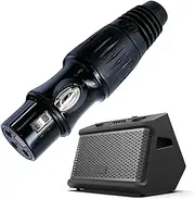 XLRs Connector - Mic Snake Plug, 5.51 Inches XLRs Solder Connector - 3P Copper Female Plug Audio Connectors for Optimal Conductivity, Ideal for Audios Equipment & Reliable - Black
