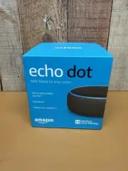 Amazon ECHO DOT 3rd Generation with Alexa Voice Media Device Charcoal SEALED!