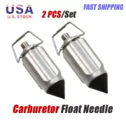 2 PCS Carburetor Float Valve Needles For Honda Kawasaki Suzuki 1062-814-2101 US