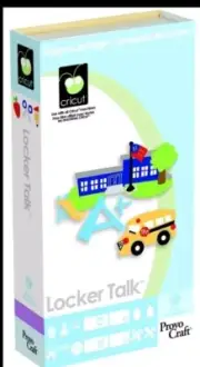 *New* Cricut LOCKER TALK Back to School Cartridge Factory Sealed Free Ship