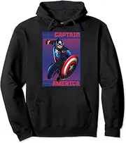 [Marvel] Captain America Halftone Pop Art Poster Pullover Hoodie