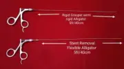ANS Stent Removal Flexible alligator 5fr/40cm and semi rigid alligator 5fr/40