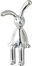 Sitting Rabbit Ornament | Electroplated Rabbit Statue | Animal Sculpture, Home Decoration, Home Decor, Table Ornament for Shelves, Livingroom and Bedroom