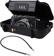 Portable Lock Case - Small Safety Vault, Combination Access System | Four-Digit Password Mechanism Box, Weatherproof Travel Organizer Detachable Chain Anti-Theft Cabinet for Vacations Road Trips