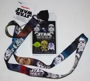 Star Wars Droids Yoda StormTroopers Lanyard with Badge Holder & Helmet Dangle