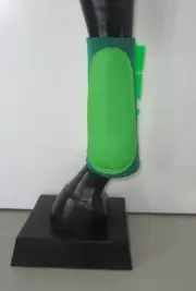 Horse Splint or Brush Boots Dark & Lime Green AUSTRALIAN MADE Choose your size