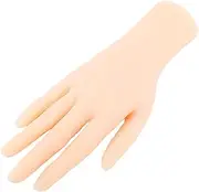 Realistic Silicone Female Hand Model, Bendable Flexible Finger Fake Hand, Practice Mannequin Hand for Jewelry Display, Nail Art, Photography Props, Manicurist, Tattoo Training