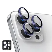 ZUSLAB Apple iPhone 16 Pro Camera Lens Protector, 9H Tempered Glass Camera Cover Screen Protector Metal Individual Ring (2024) - Purple