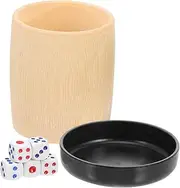 TOYANDONA Dice Tray Dice Game Dice Cups Table Game Props Game Accessories Ktv Dice Holders Dice Set for Parties
