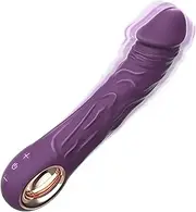 Sex Toys for Women, G Spot Vibrator Dildo with 10 Powerful Vibration Mode Clitoris Stimulator Vibrating Machine, Waterproof Adult Sex Toy for Women or Men (Deep Purple)