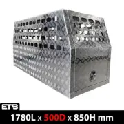 500mm Checker Plate Aluminium Full Dog Box