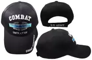 US Army Combat Infantry Black Acrylic Adjustable Embroidered Hat Cap - Licensed