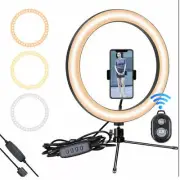 10 inch Ring Light Tripod Selfie phone Photography Live Camera Video remote Zoom