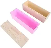 jojofuny 1Set Durable Wooden Bread Box Multi Functional Storage Container for Baking Supplies Vintage Design for Kitchen Counter for Friends and Family Natural Texture