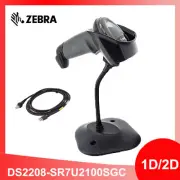 Zebra DS2208-SR 1D/2D USB Handheld Barcode Scanner with Stand DS2208-SR7U2100SGC