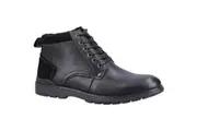 Hush Puppies Mens Dean Leather Boots (Black) (8 UK)