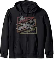 [STAR WARS] Death Star TIE Fighter X-Wing Portrait Zip Hoodie