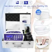 Ionic Optimum Detox Machine Foot Spa Bath Negative Hydrogen Cleanse Tub 100Liner