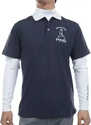 [PING] Pin Apparel 621-5160205 Men's Layered Twin Set (Absorbent, Quick Drying, UV Protection), Golf